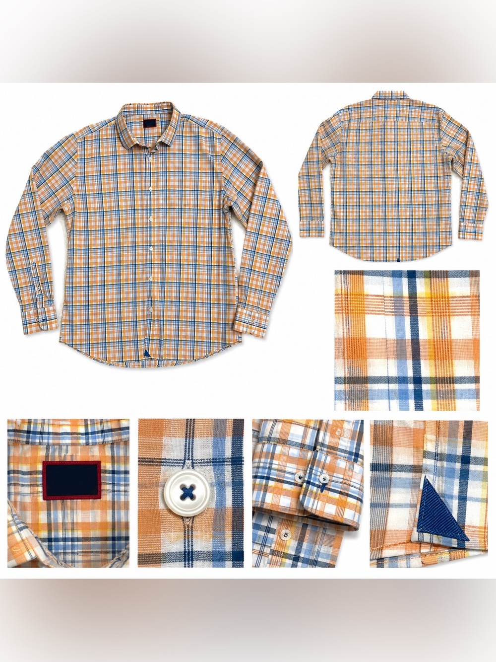 UNTUCKit Abrusco-WF Plaid Button Down Shirt Men’s XXL Slim Fit Wrinkle Free